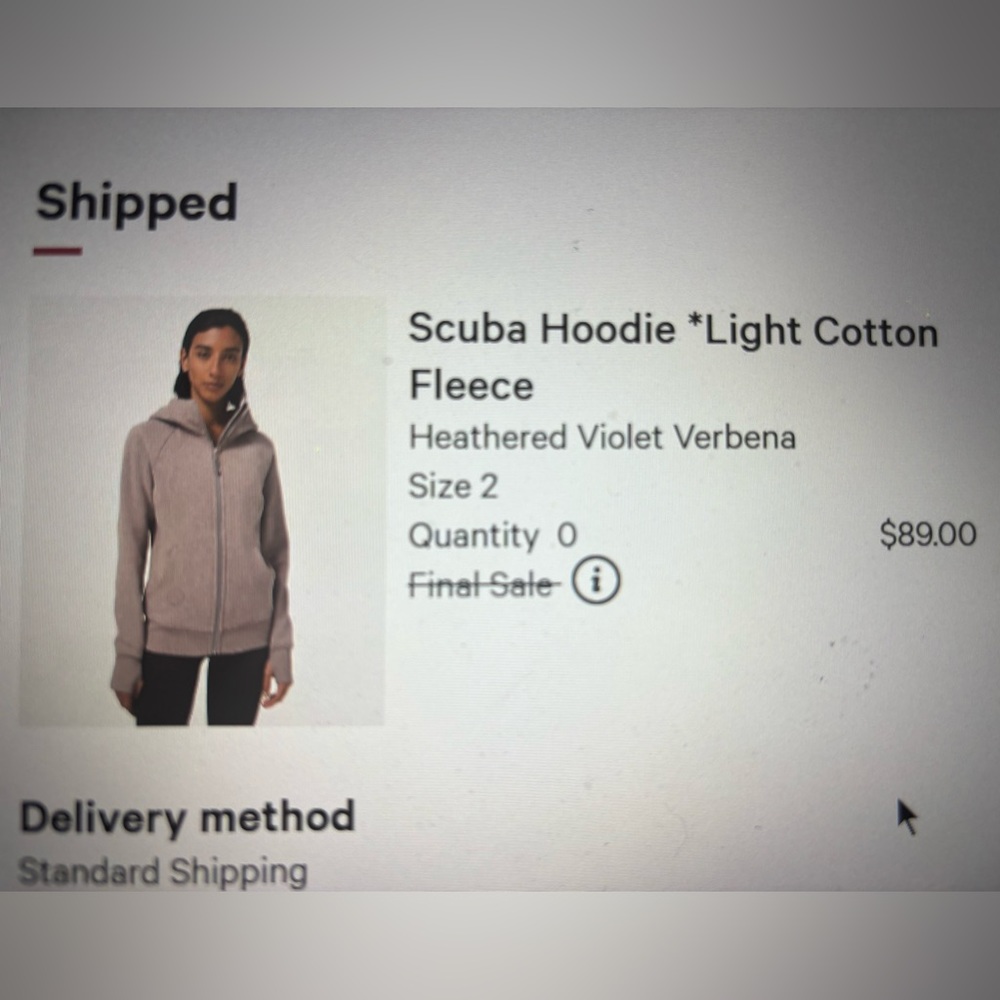 Lululemon scuba hoodie light cotton fleece